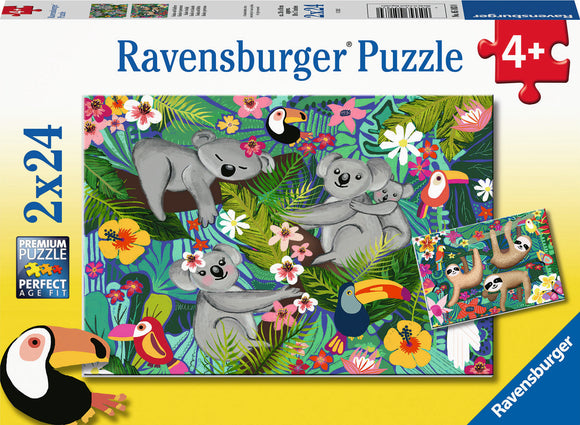 Ravensburger 2x24pc Jigsaw Puzzle Koalas & Sloths