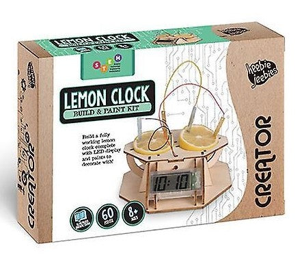 Heebie Jeebies Creator Lemon Clock Wood Kit