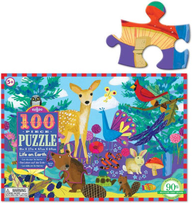 eeBoo 100pc Jigsaw Puzzle Life on Earth