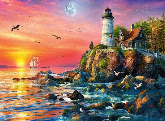 Ravensburger 500pc Jigsaw Puzzle Lighthouse At Sunset