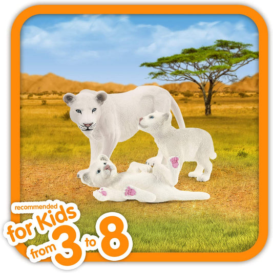 Schleich Wild Animal Figurine Lion Mother with Cubs