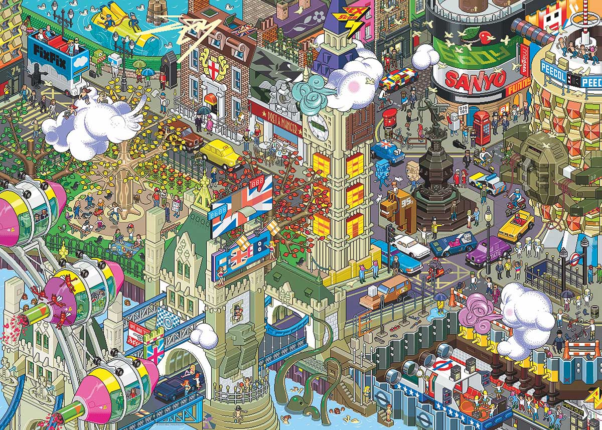 Heye eBoy Pixarama 1000pc Jigsaw Puzzle London Quest