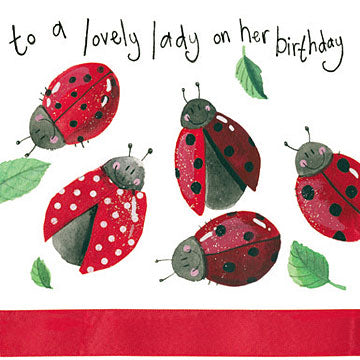 Alex Clark Greeting Card Lovely Ladybirds Birthday