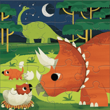 Mudpuppy 2x20pc Magnetic Travel Jigsaw Puzzle Mighty Dinosaurs