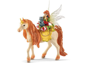 Schleich Bayala Figurine Fairy Marween with Glitter Unicorn
