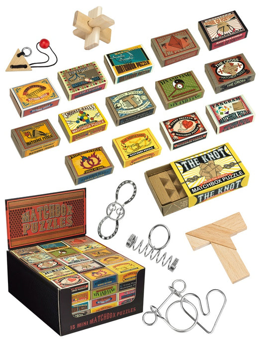 Mini Matchbox Assorted Puzzle Brainteaser Game