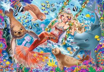 Ravensburger 2x24pc Jigsaw Puzzle Mermaid Tea Party