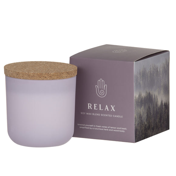 Amalfi Relax Scented Candle Jar in Lilac