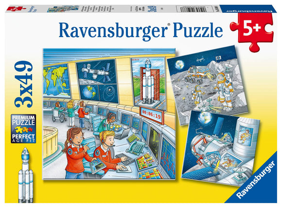 Ravensburger 3x49pc Jigsaw Puzzle Tom & Mia go on a Space Mission