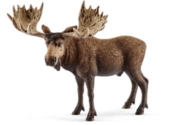 Schleich Wild Animal Figurine Moose Bull