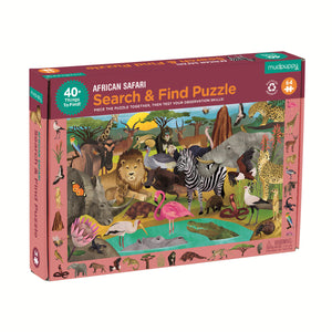 Mudpuppy 64pc Search & Find Jigsaw Puzzle African Safari