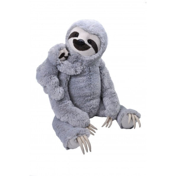 Wild Republic Plush Jumbo Giant Sloth Mother & Baby