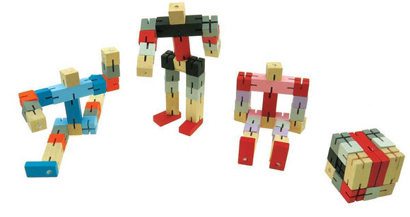 Cube Robot Transformer Multi Coloured Fidget Toy