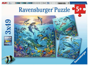 Ravensburger 3x49pc Jigsaw Puzzle Ocean Life