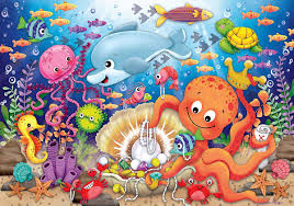Ravensburger 24pc Giant Floor Jigsaw Puzzle Fishie's Fortune