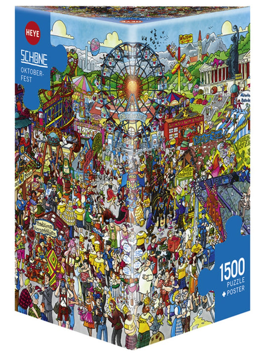 Heye Triangular 1500pc Jigsaw Puzzle Oktoberfest