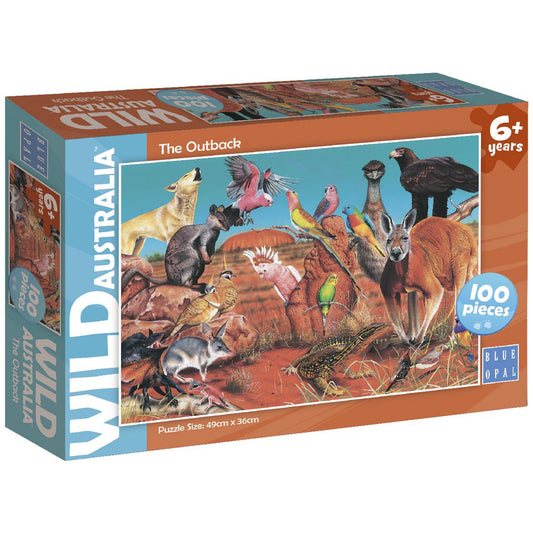 Blue Opal 100pc Jigsaw Puzzle Wild Australia The Outback