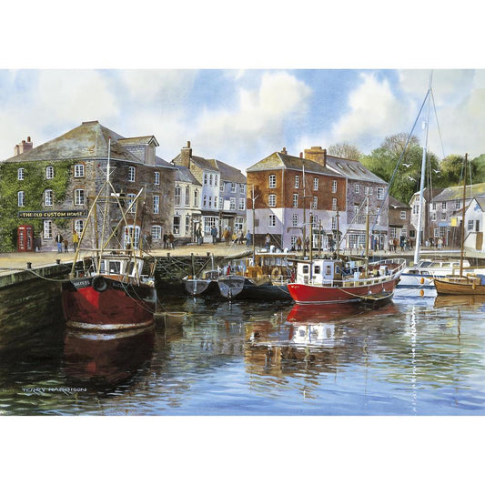 Gibsons 1000pc Jigsaw Puzzle Padstow Harbour Terry Harrison