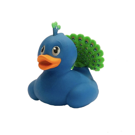 Wild Republic Rubber Duck Peacock Bath Toy