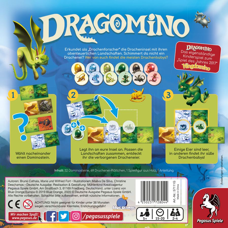 Dragomino My First Kingdomino Matching Domino Game