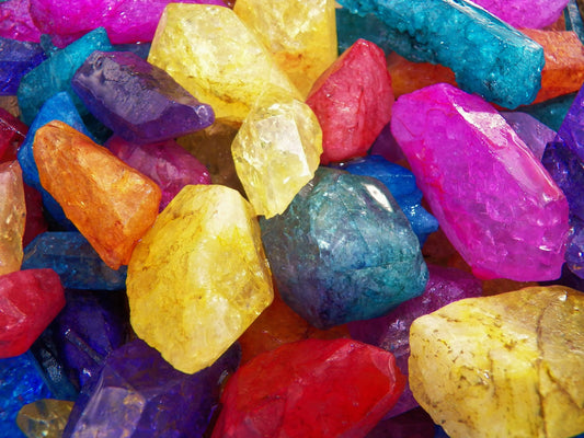 British Fossils Rainbow Quartz Crackle Points