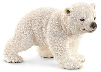 Schleich Wild Animal Figurine Standing Polar Bear Cub