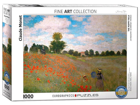 Eurographics 1000pc Jigsaw Puzzle Monet The Poppy Field