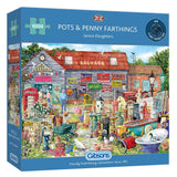 Gibsons 1000pc Jigsaw Puzzle Pots & Penny Farthings Janice Daughters