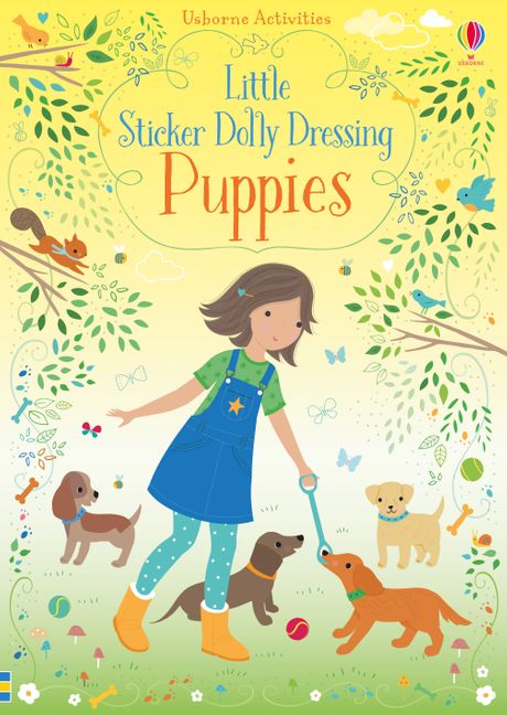 Little Sticker Dolly Dressing Puppies by Fiona Watt Usborne Softcover Activity Book