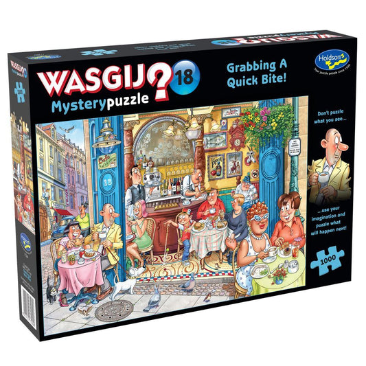 Wasgij? 1000pc Mystery Jigsaw Puzzle #18 Grabbing A Quick Bite!