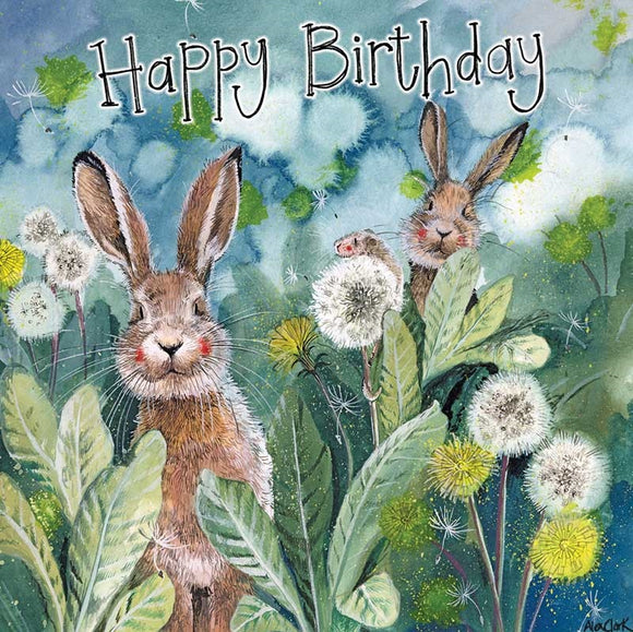 Alex Clark Greeting Card Little Rabbits Birthday