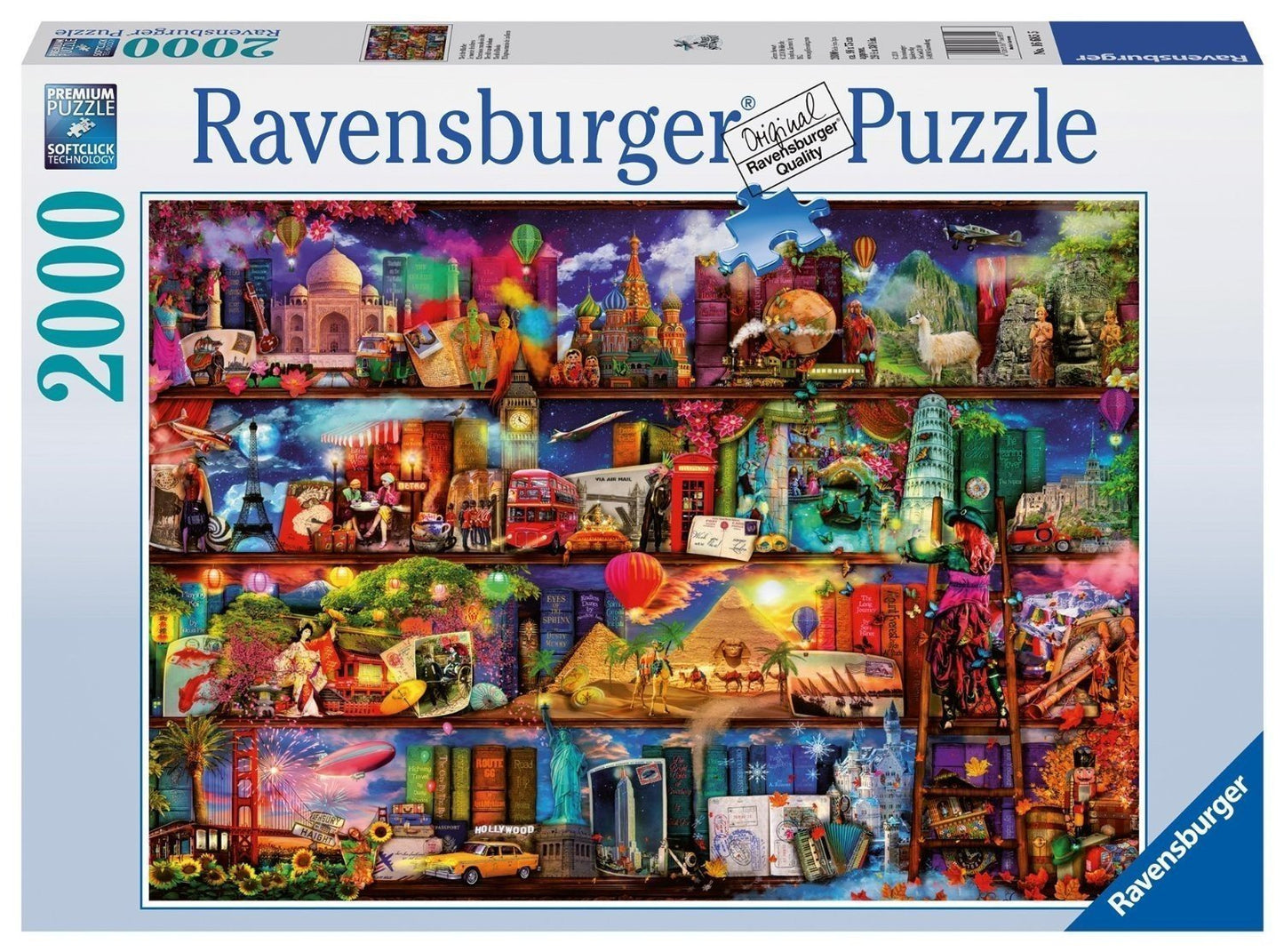 Ravensburger 2000pc Jigsaw Puzzle World of Books Aimee Stewart