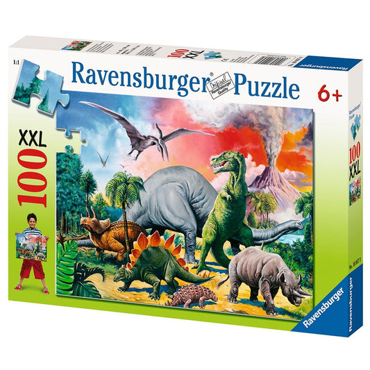 Ravensburger 100pc Jigsaw Puzzle Among The Dinosaurs