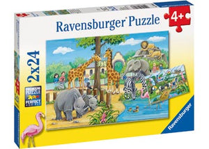 Ravensburger 2x24pc Jigsaw Puzzle Welcome To The Zoo