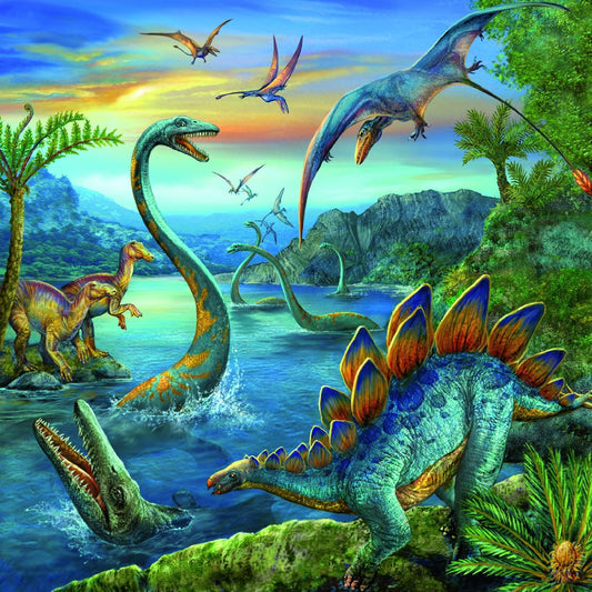 Ravensburger 3x49pc Jigsaw Puzzle Dinosaur Fascination