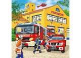 Ravensburger 3x49pc Jigsaw Puzzle Fire Brigade Run