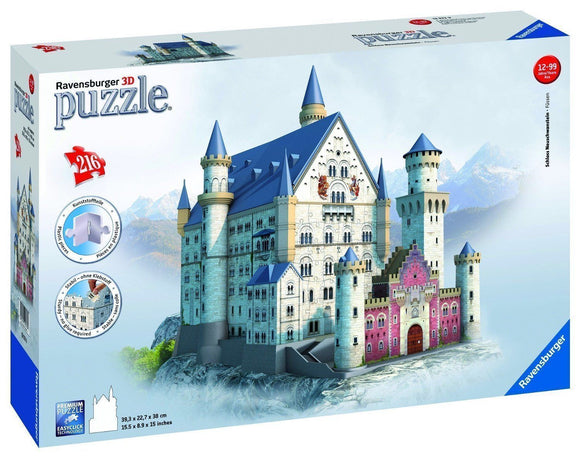 Ravensburger 216pc 3D Jigsaw Puzzle Neuschwanstein Castle