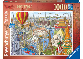 Ravensburger 1000pc Jigsaw Puzzle Around the World in 80 Days