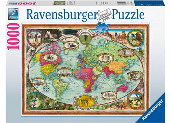 Ravensburger 1000pc Jigsaw Puzzle Around The World By Bike