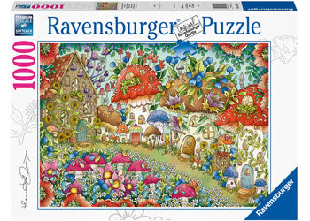 Ravensburger 1000pc Jigsaw Puzzle Floral Mushroom Houses