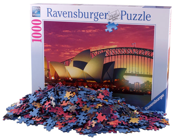 Ravensburger 1000pc Jigsaw Puzzle Sydney Opera House Harbour Bridge Sunset