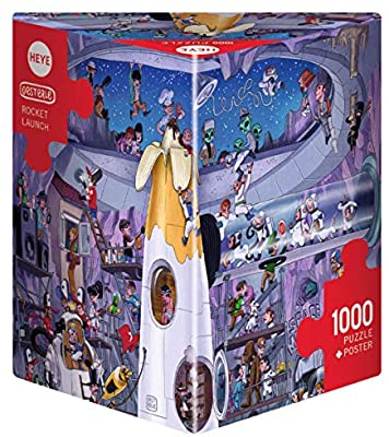 Heye Triangular 1000pc Jigsaw Puzzle Rocket Launch