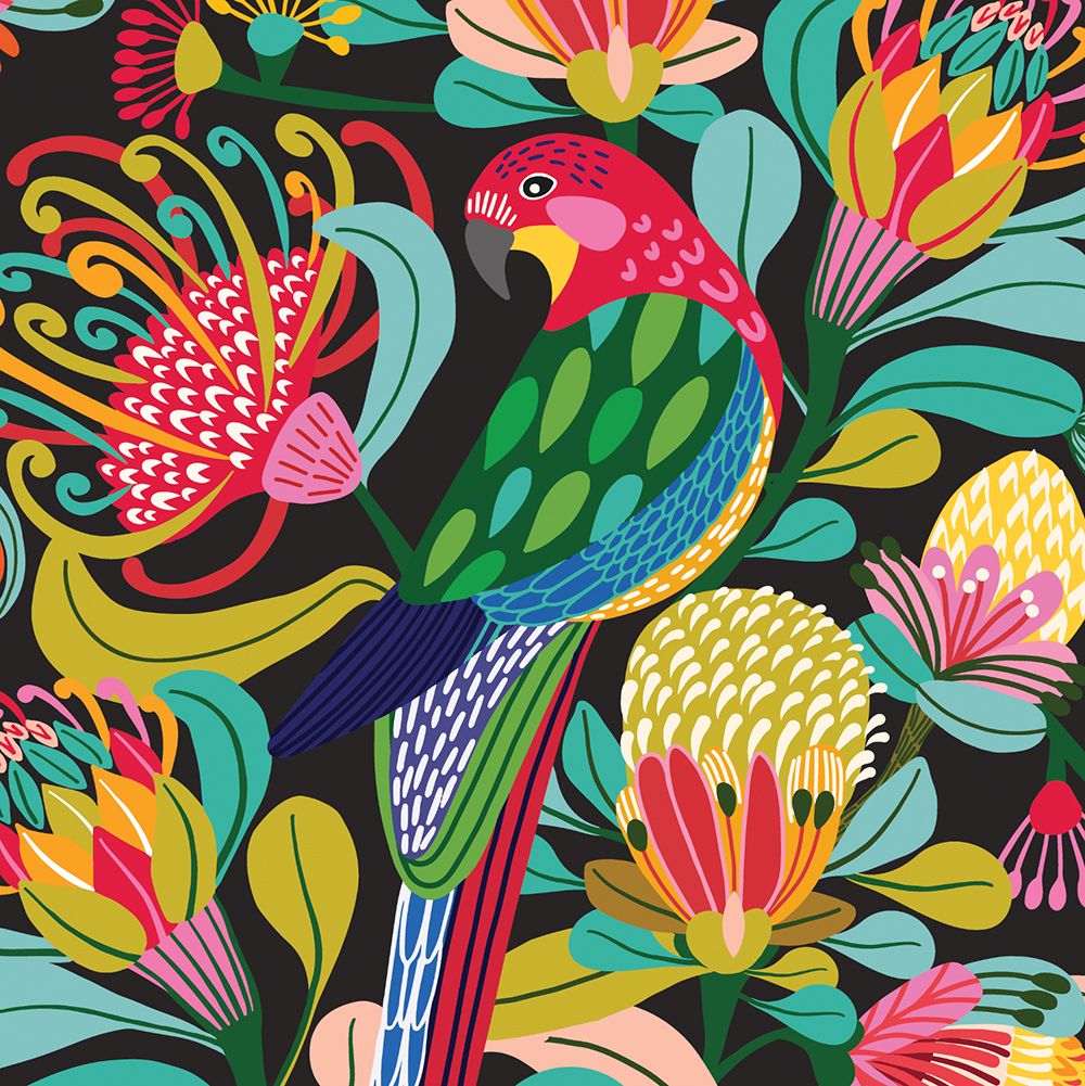 Kirsten Katz Greeting Card Rosella Australiana