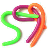 Stretchy Monkey Noodle String Sensory Toy Assorted Plain Colours Sensory Fidget Toy