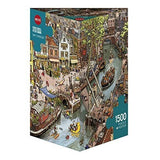 Heye Triangular 1500pc Jigsaw Puzzle Say Cheese Doro Gobel Peter Knorr