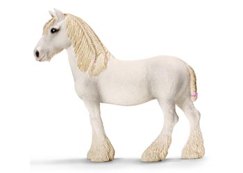Schleich Horse Figurine Shire Mare White