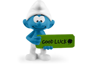 Schleich Smurf Figurine GoodLuck Smurf
