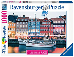 Ravensburger 1000pc Jigsaw Puzzle Scandinavian Places Copenhagen Denmark