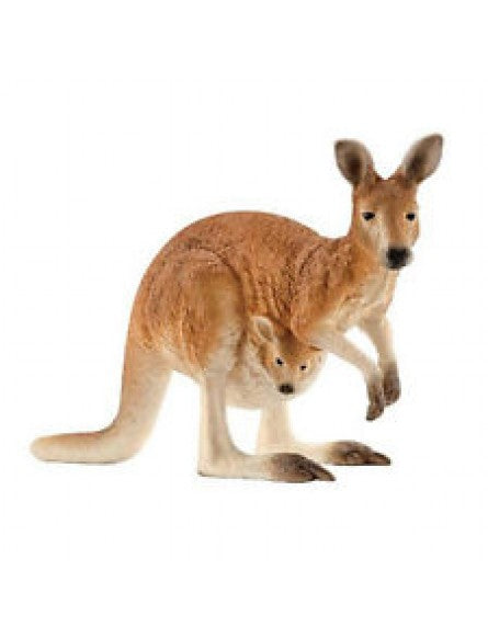 Schleich Marsupial Figurine Kangaroo With Joey