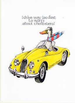 Simon Drew Greeting Card Cholesterol